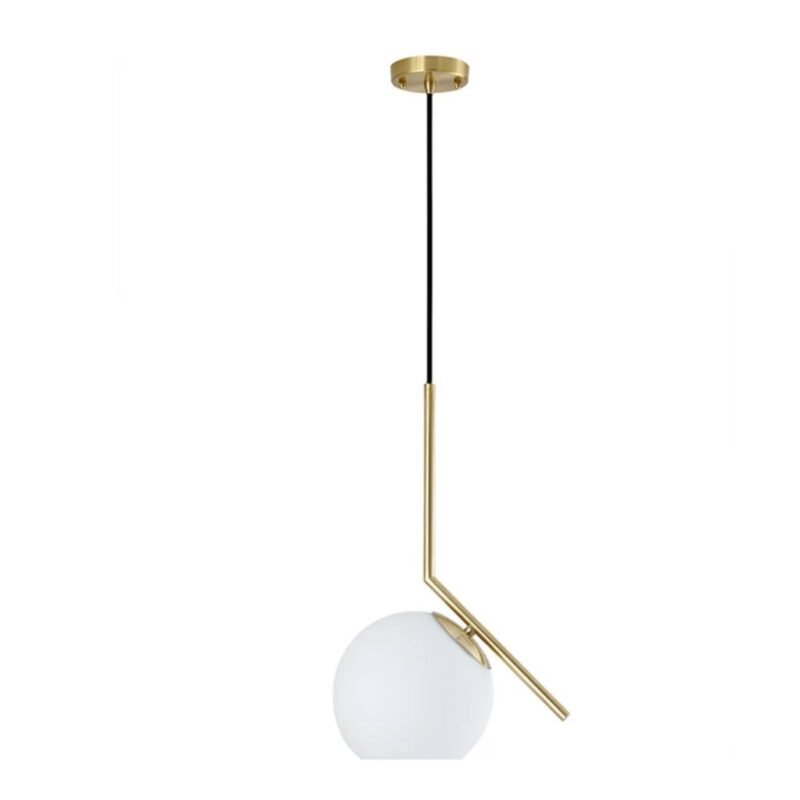 Lustre à boules de verre suspendues – Image 11