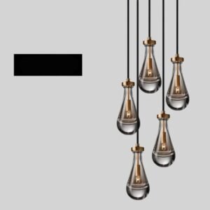Lustre à gouttes de cristal